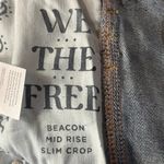 We The Free  People SZ 27 Beacon Slim Crop Jeans Mid-Rise Stretch Pockets Blue Photo 10