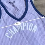 Champion Purple White Stripe Tank Top Photo 2