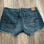 American Eagle  floral denim jean shorts size 6 Photo 4