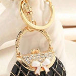 Black rhinestone, purse, bag, charm Photo 0