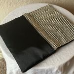 Amber Sceats : Stella Crystal Zirconia front, black satin back- clutch with strap Photo 13