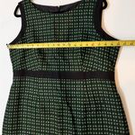 Evan Picone Black Label Sheath Dress Size 16 Green Black Geometric Office Work Photo 5
