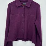 Newport Purple Women's Jacket Wool Blazer Vintage Classic Size L Photo 0