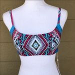 PilyQ  MumBai Embroidered LiLa Bikini Top Size S Photo 2