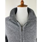 Banana Republic Heather Gray Full Zip Knit Sweater Jacket Women's Large Photo 6