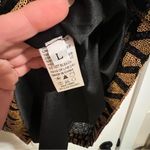 Pookie & Sebastian #121 BLACK & GOLD SEQUIN DRESS LARGE Photo 4