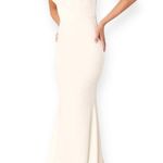 Lulus Finding the One White Mermaid Maxi Dress size XS NWT Photo 0