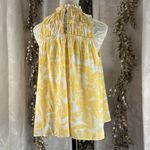 Nine West  Yellow Floral Ruffle Blouse‎ | Medium | Cottagecore Boho Chic Photo 3
