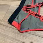 Nike Sport Colorblocked V-Back Medium-Support Sports Bra Grey Blue Size XS Photo 7