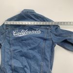 John Galt Denim Jacket Womens Blue California Embroidered Long Sleeve Collared S Photo 4