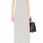 ATM Anthony Thomas Melillo ATM Dress Maxi S Tank Striped Side Slit  Photo 0