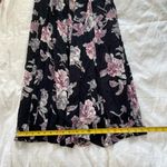 Nostalgia Black and Pink Floral Maxi Dress Size M Photo 2