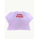 Comfort Colors GRL PWR Pink Long Sleeve Pajama Shirt 2XL All Cotton Photo 6