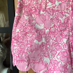 Lilly Pulitzer  she's a fox buttercup shorts scalloped chinos Barbie pink print Photo 5