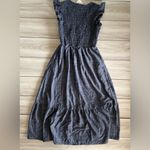 Skies Are Blue Ciela Tier Hem Maxi Dress Blue Medium NWT STITCH FIX Photo 4