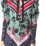 NWT Saloni Alena Short Silk Dress Size 4 Black Photo 0