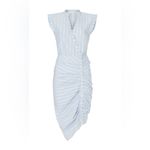 Veronica Beard  Ruched Stripe Shirtdress Rent the Runway Preloved 10 $478 Photo 5