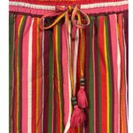 BCBG BCBGeneration‎ Striped Wide Leg Tassel Drawstring Pants M Red Size M Photo 10