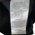 Liz Claiborne Faux Leather Crop Straight Leg Pants Womens 16 Black Biker Edgy Photo 5