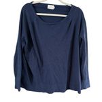 Dreamers Blue 3/4 Sleeve Relaxed Boxy Tee Photo 1