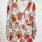 Entro White and Red Floral Maxi Dress romper Photo 3