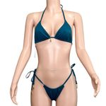 ADORA SWIM Josephine Top & Delilah Bottom, Teal, Medium Blue Photo 3