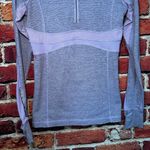 Lululemon Athletica Run Full Tilt Half Zip Purple Long Sleeve Pullover Photo 3