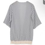 Black and White Kimono Size L White Size L Photo 2
