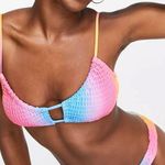 ASOS Ombre Crinkle Cut Out Bikini Photo 3