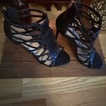 ALDO  Black Strappy Heels 3” heel Photo 1