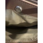 Liz Claiborne Brown Faux Leather Shoulder Bag Purse Top Zip Compartments VTG Photo 4