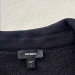 EXPRESS  Relaxed V Neck Fleece Polo Sweatshirt Size Small (Oversized) $68 Photo 5
