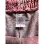 No Boundaries  Pink Tie Dye Short Stretchy Lounge Shorts With Tie Top Photo 1