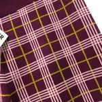 Daydreamer  Women's Pants Size Medium Pink‎ Red Plaid Cropped Knit Retro NWT Photo 3