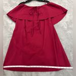 Alice + Olivia Red Cape Off the Shoulder Dress Size M Photo 5