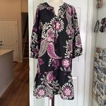 Johnny Was  tiered tassel silk dress Photo 2