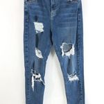 Topshop  Womens Jeans Jamie High Rise Skinny Distressed Medium Wash Size 30 Photo 0