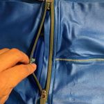 Bandier NWT  Ultra High Rise Zip Front 9” Biker Shorts Blue Size 2XL Photo 10