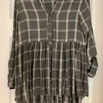 Altar'd State Plaid Button Up Blouse Photo 0