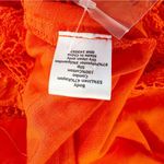 Hunter Bell  Rowe‎ Dress Crochet Lace Linen Blend Midi Puff Sleeve Square Neck Photo 8