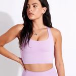 Girlfriend Collective  Paloma Racerback Sports Bra In Ribbed Lilac Photo 0