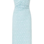 ROTATE Birger Christensen Lace Puff Sleeve Dress in Blue, Size US 2 Blue Photo 0