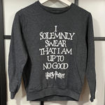Harry Potter  Quotes Gray Sweater Women's Size 4 or Small Photo 0