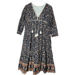 Christy Dawn Paloma Dress Navy Anemone Vine Petite Small Photo 3