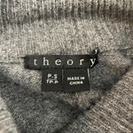 Theory Poncho Womens Petite Small Grey Wool Knit Florencia Lorywash Quiet Luxury Photo 4