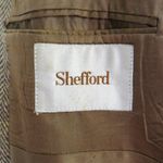 Vintage Shefford Brown Herringbone Tweed Wool Jacket Medium Oversized Retro Photo 9