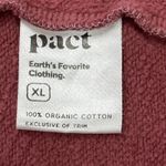 Pact Full Zip Hoodie Women’s XL Dusty Rose Organic Cotton Sustainable Athletic Photo 3