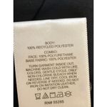 EXPRESS  Black Faux Leather Trim Collar Long Sleeve Button Up Shirt Blouse Top S Photo 3