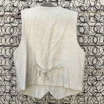 Vintage Cottagecore Pastel Embroidered Linen Cotton Blend Vest Granola Gorp MED Tan Photo 1