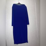 Ralph Lauren Lauren  Royal Blue Long Sleeve Dress Photo 2